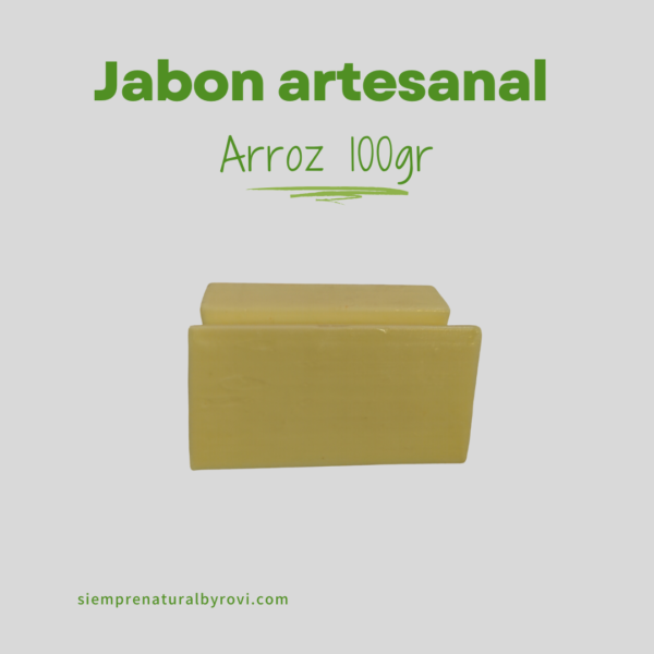 Jabón Artesanal de Arroz (100g)