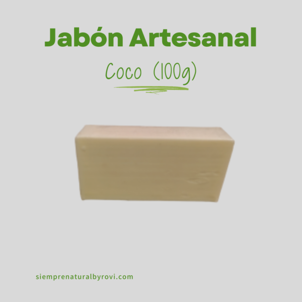 Jabón Artesanal de Coco (100g)