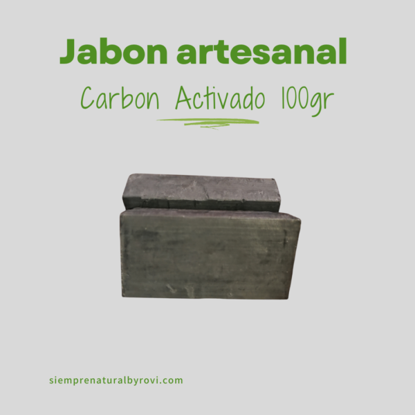 Jabón Artesanal Carbón Activado (100g)