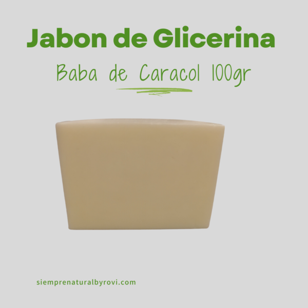 Jabón de Glicerina Baba de Caracol (100g)