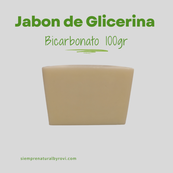 Jabón de Glicerina de Bicarbonato (100g)