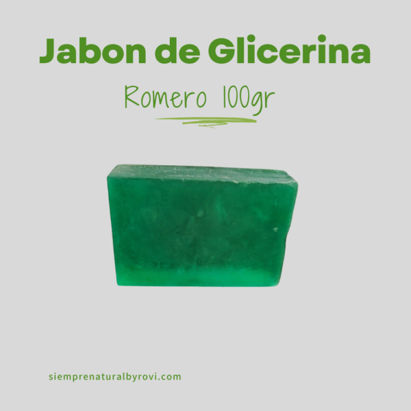 Jabón de Glicerina de Romero (100g)