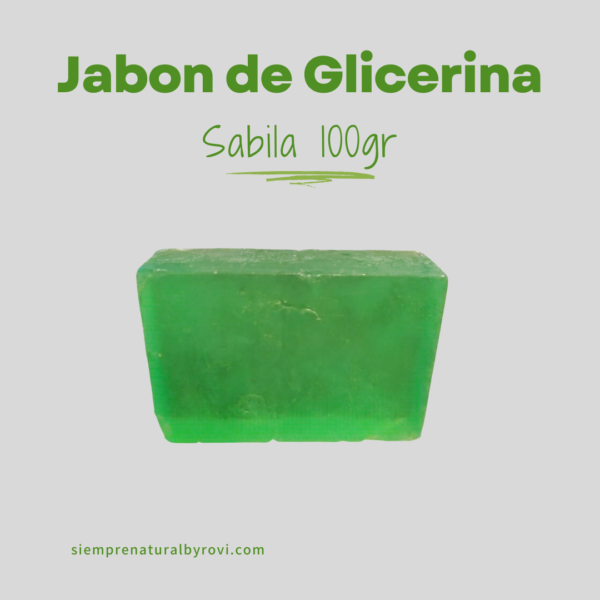 Jabón de Glicerina de Sábila (100g)